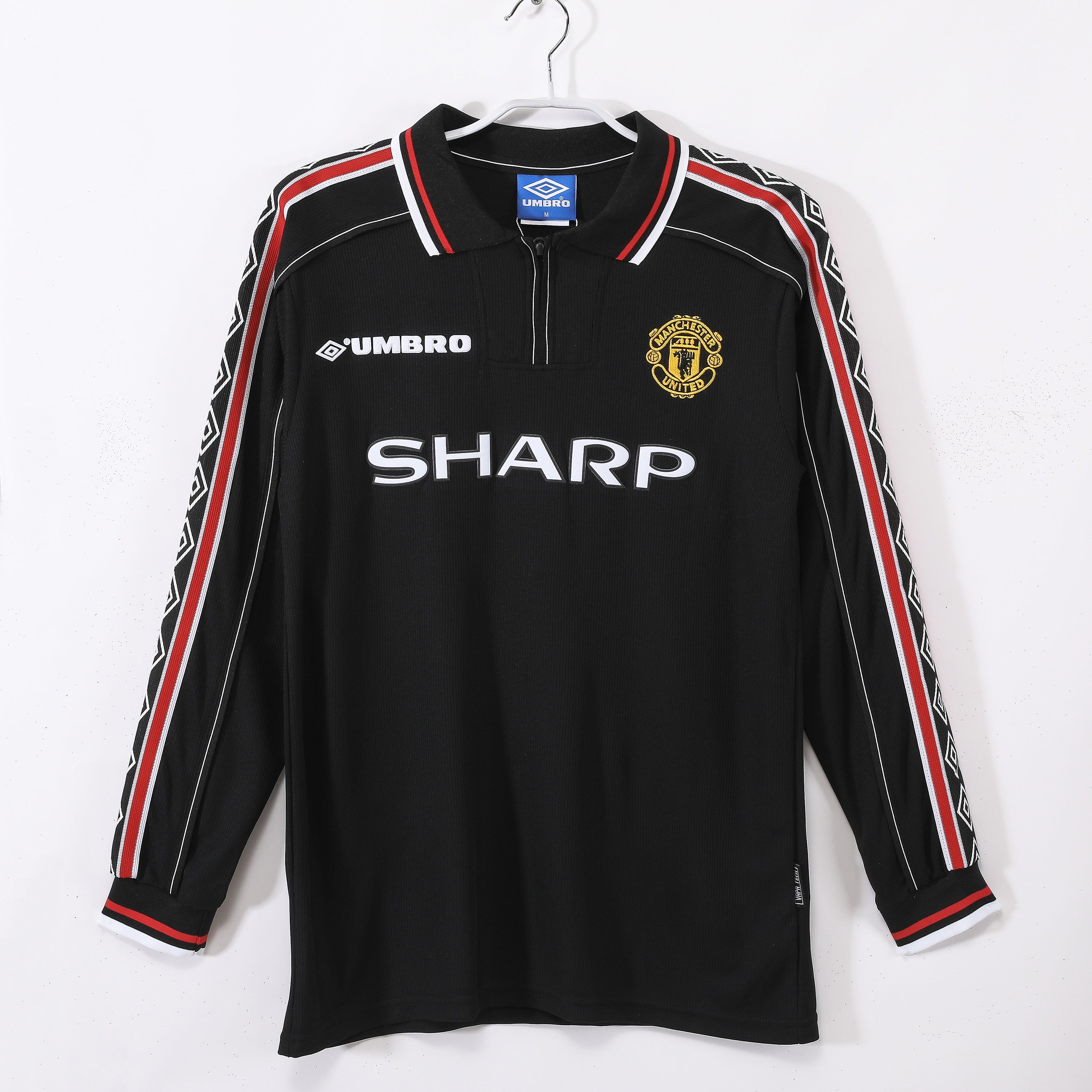 Manchester United 1998 Retro Away Manche Longue