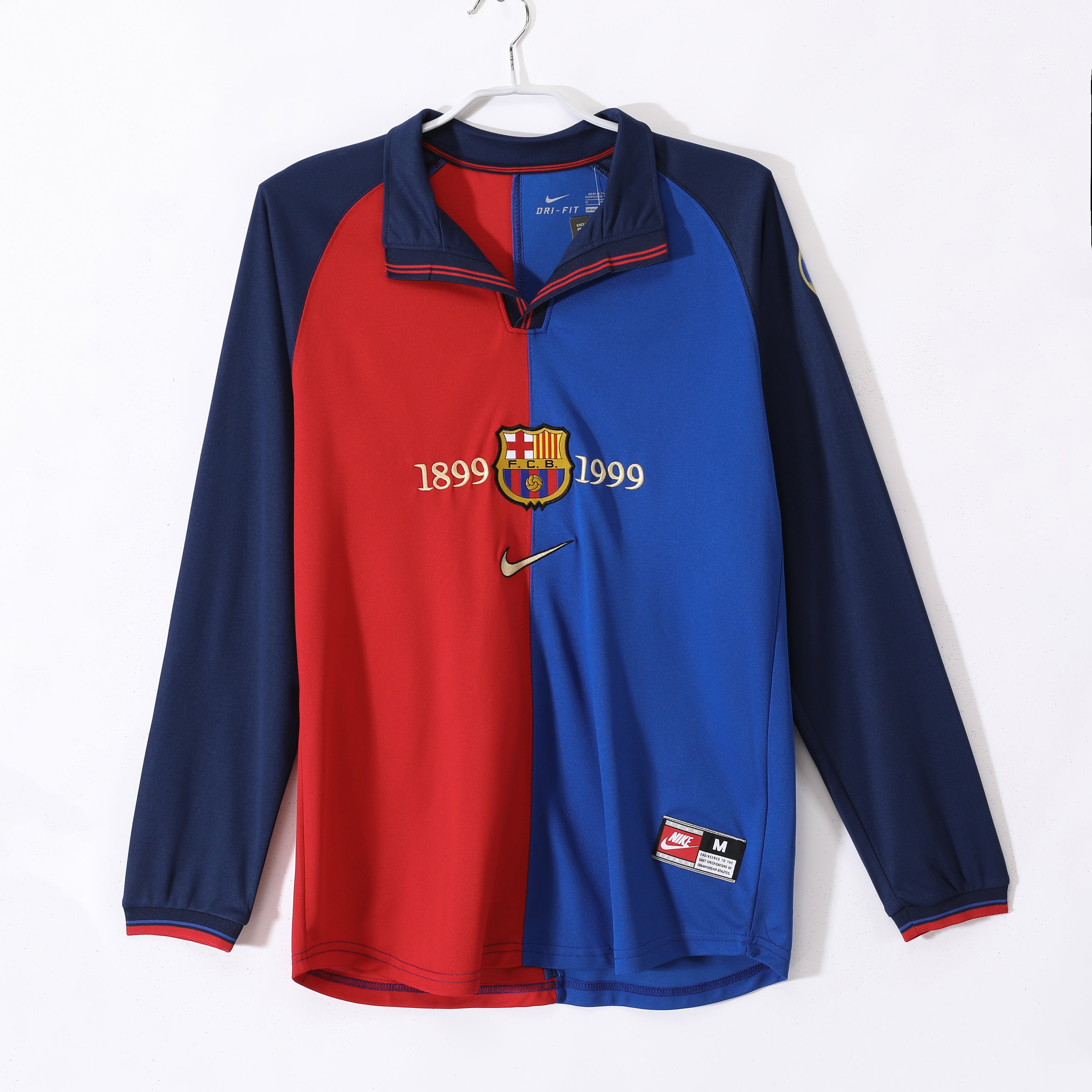 Barca 1999-2000 Retro Manche Longue